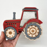 Tirelire Tracteur  (choix couleur et prénom)